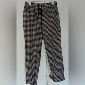 Sanctuary black and white plaid jaw string pants/sweatpants